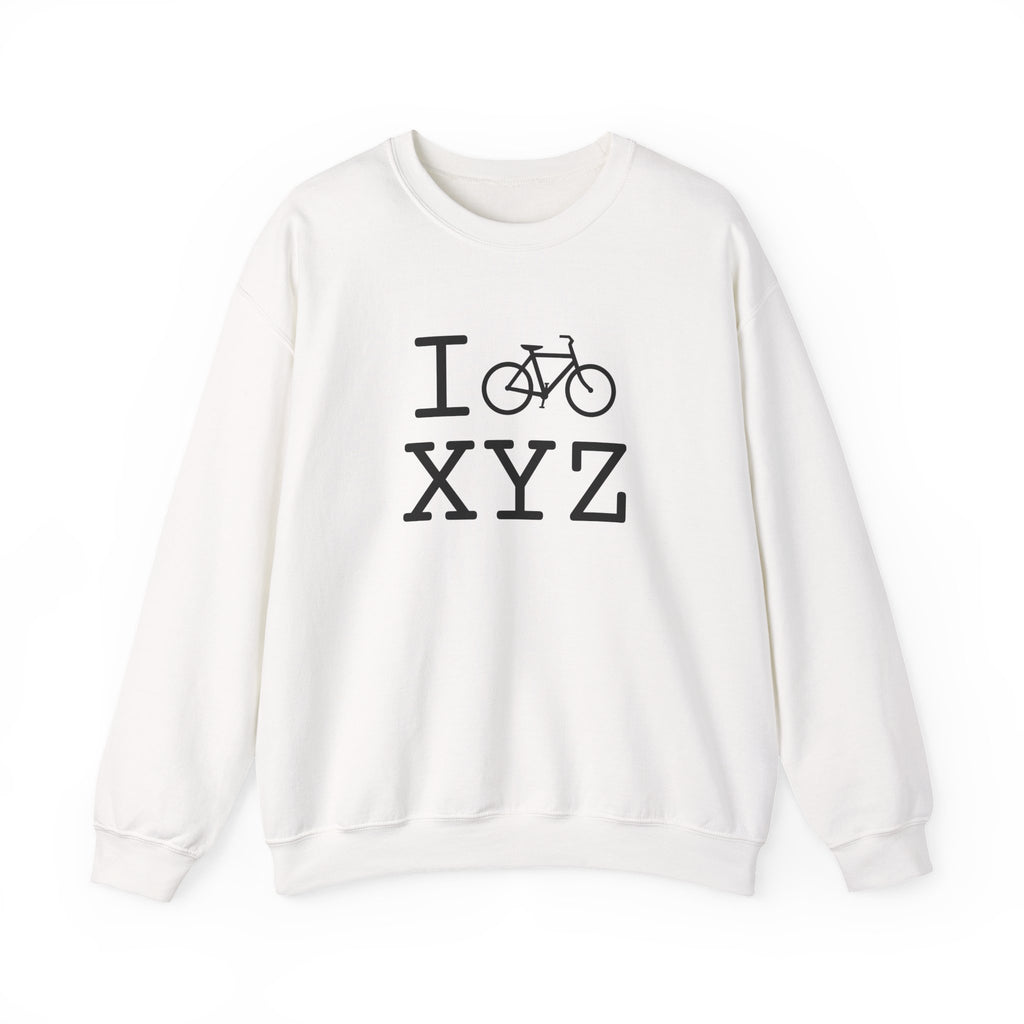 I Bike sweatshirt, black bike