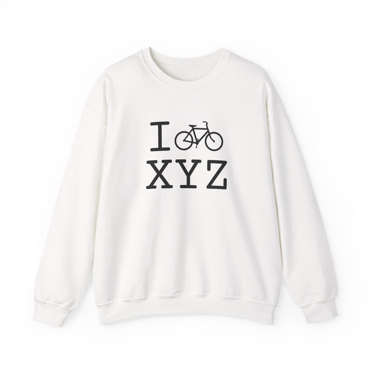 I Bike sweatshirt, black bike