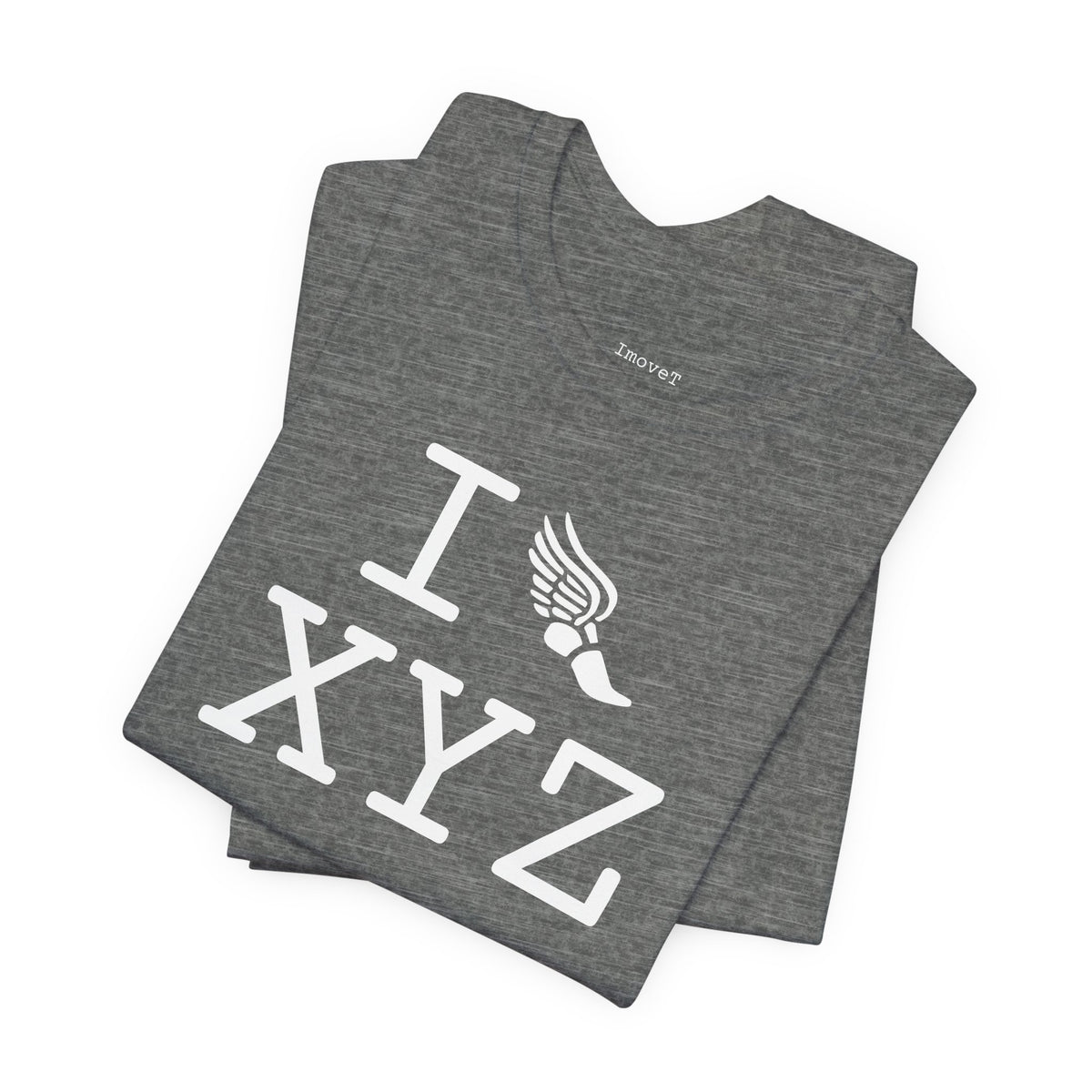 I Run unisex T, white logo