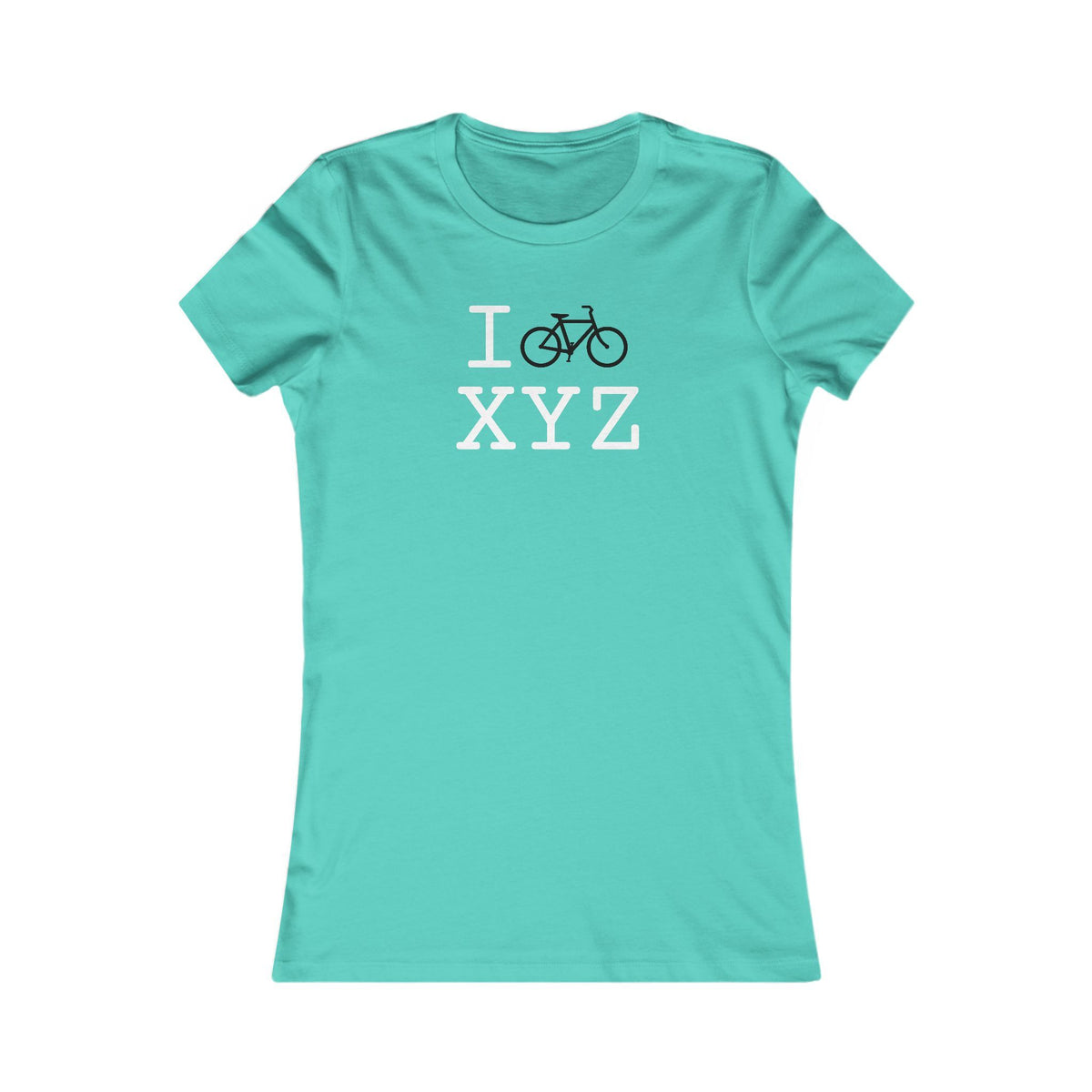 I Bike women's T, black bike
