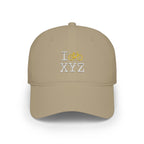 I Bike baseball cap, yellow bike