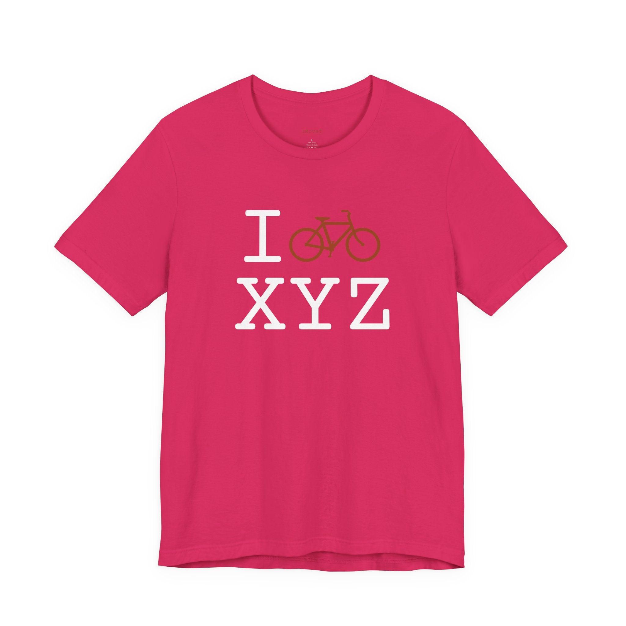 I Bike ___ unisex T, autumn bike