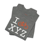 I Bike unisex T, orange bike