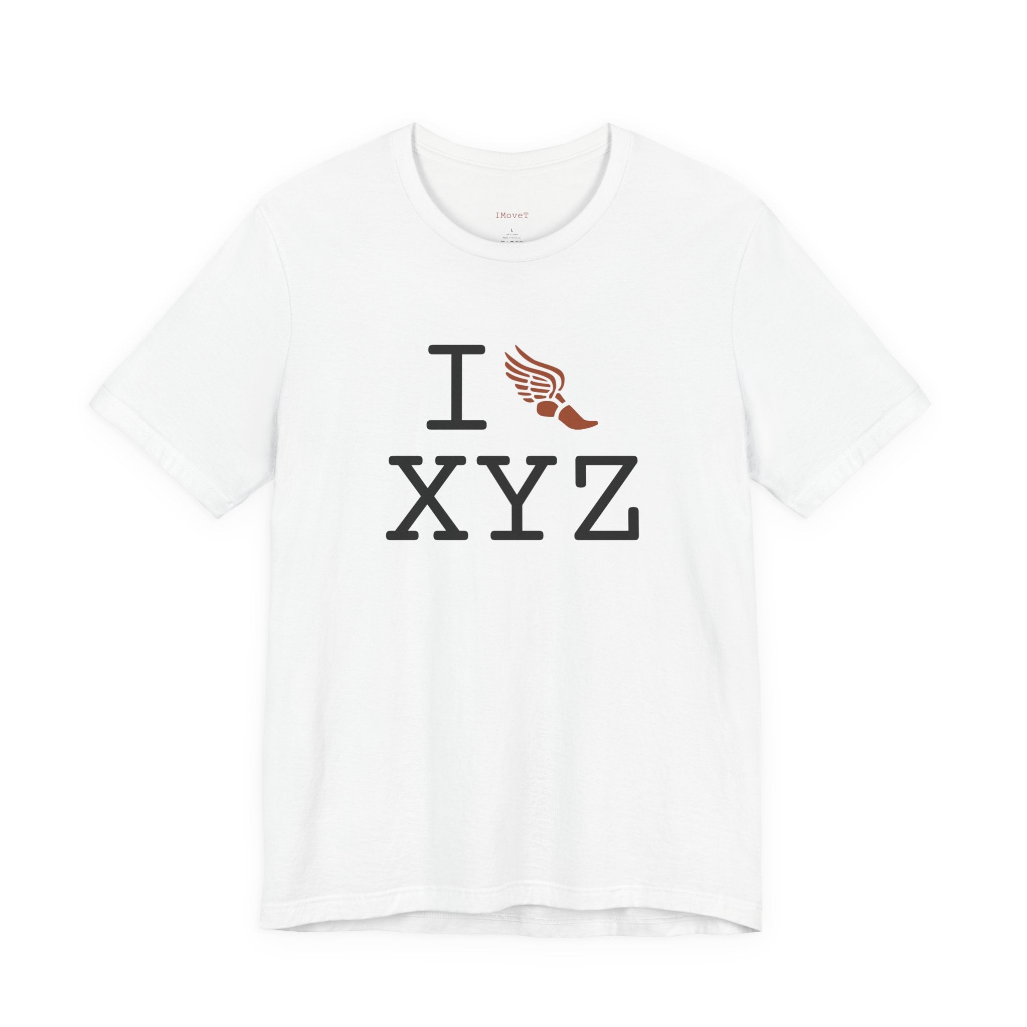 I Run ___ unisex T, autumn logo