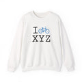 I Bike sweatshirt, light blue bike