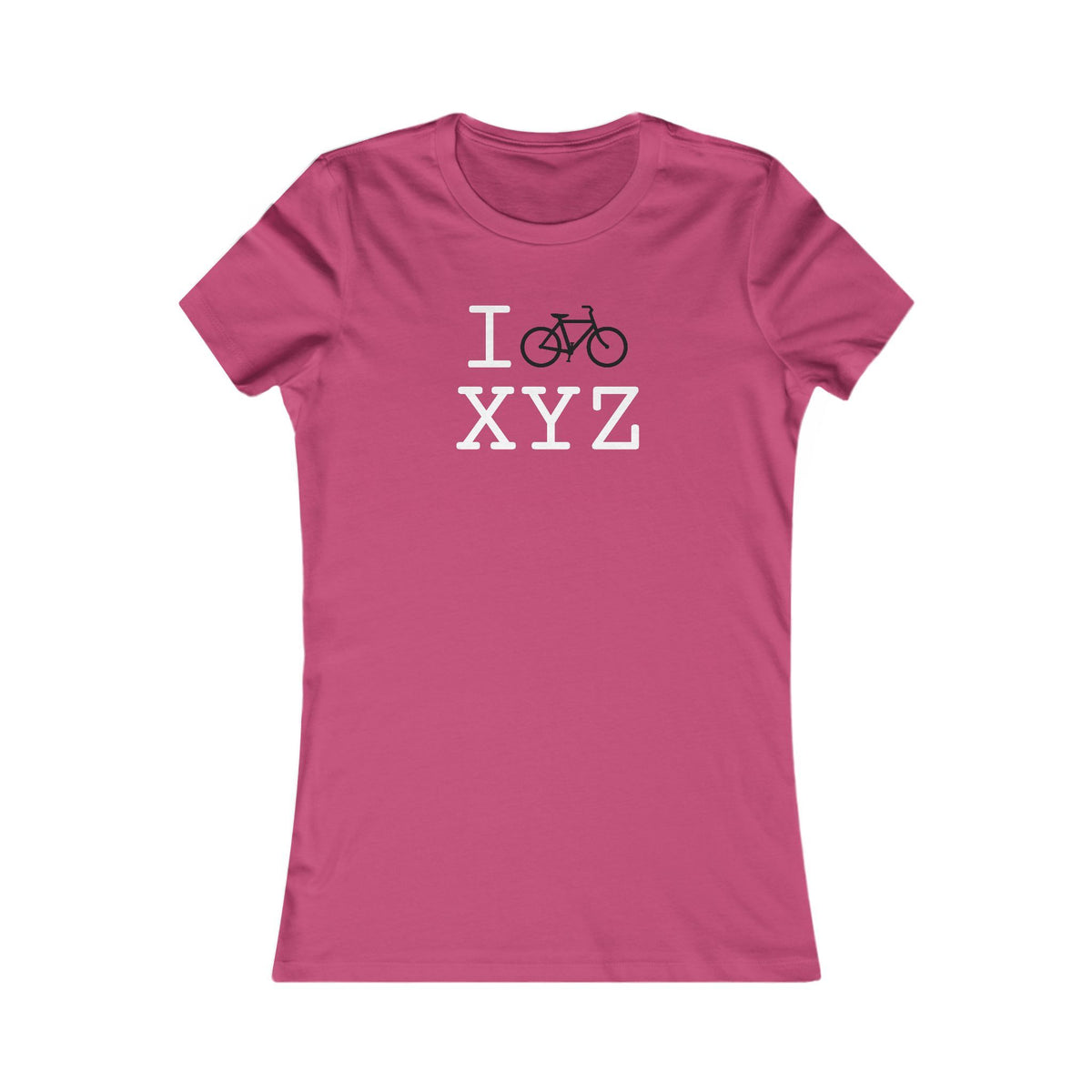 I Bike women's T, black bike