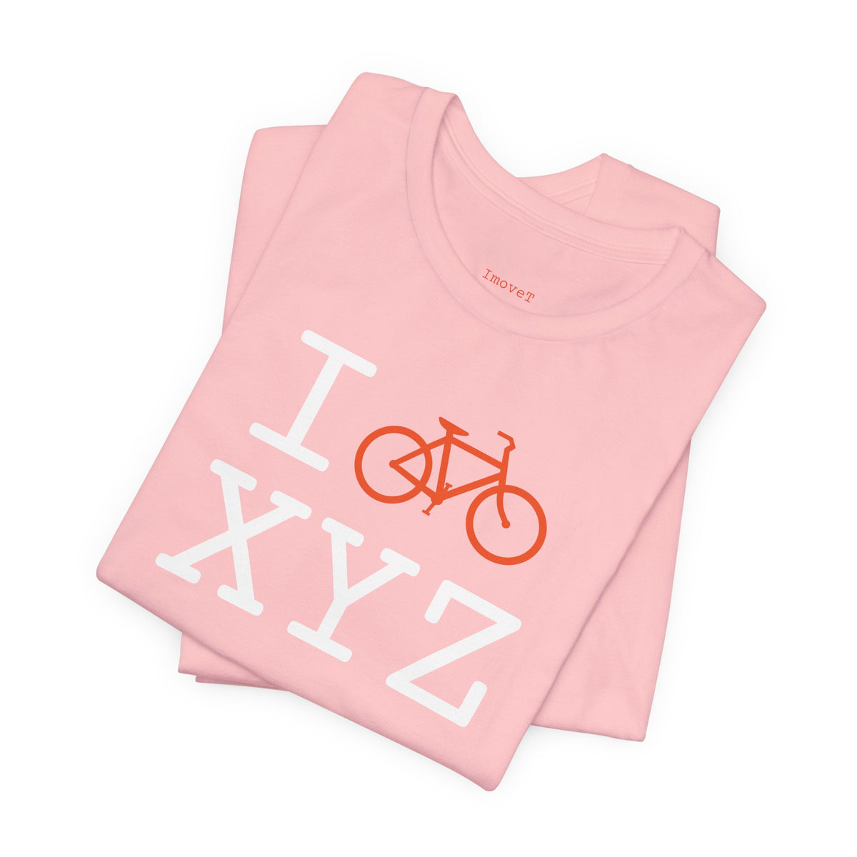 I Bike unisex T, orange bike