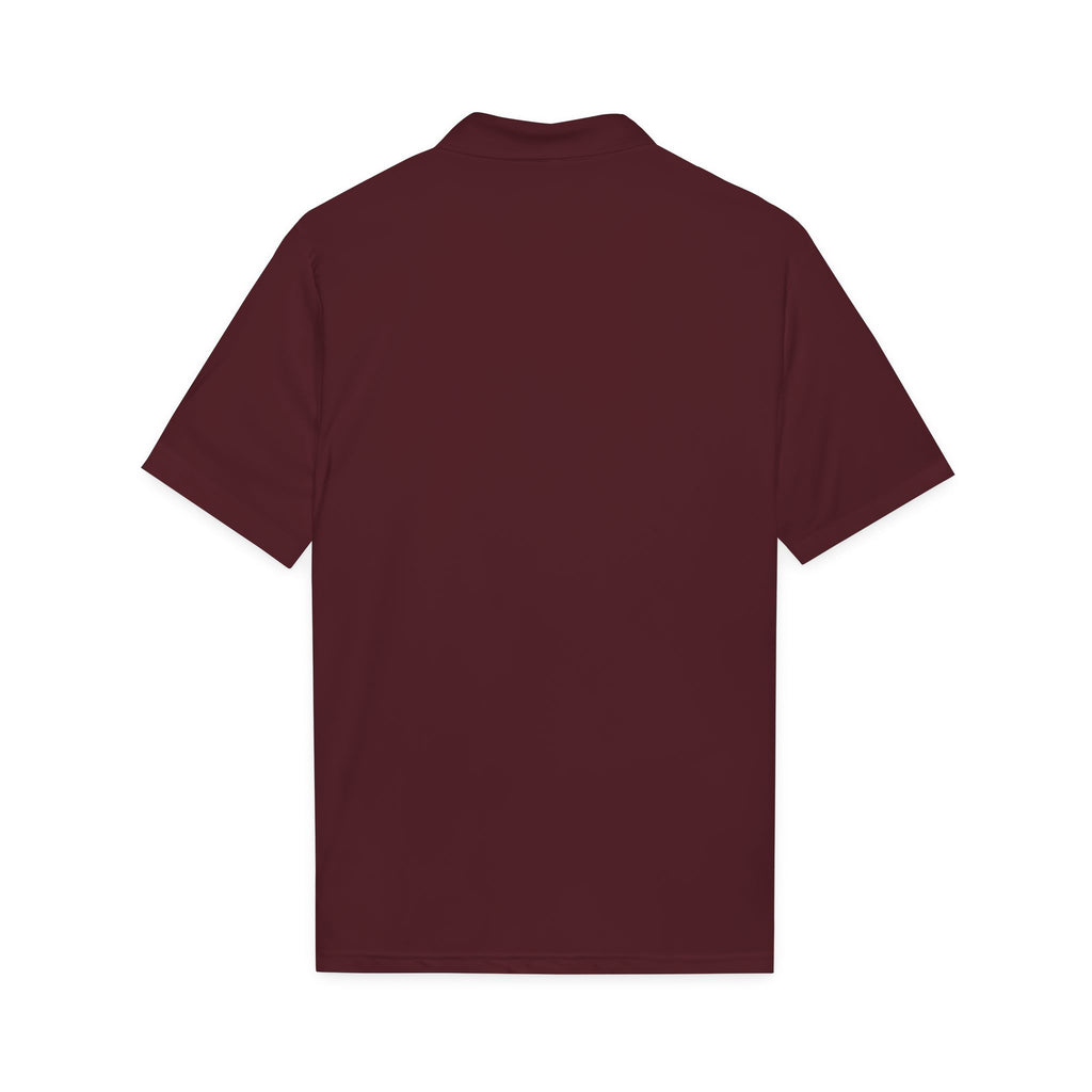 I Run polo, white logo