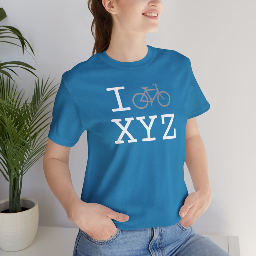I Bike unisex T, grey bike