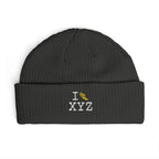 I Run beanie, yellow logo