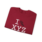 I Run sweatshirt, black logo