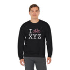 I Bike sweatshirt, pink bike