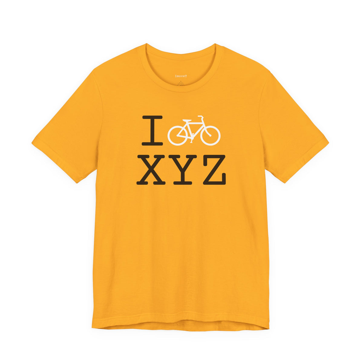 I Bike unisex T, white bike