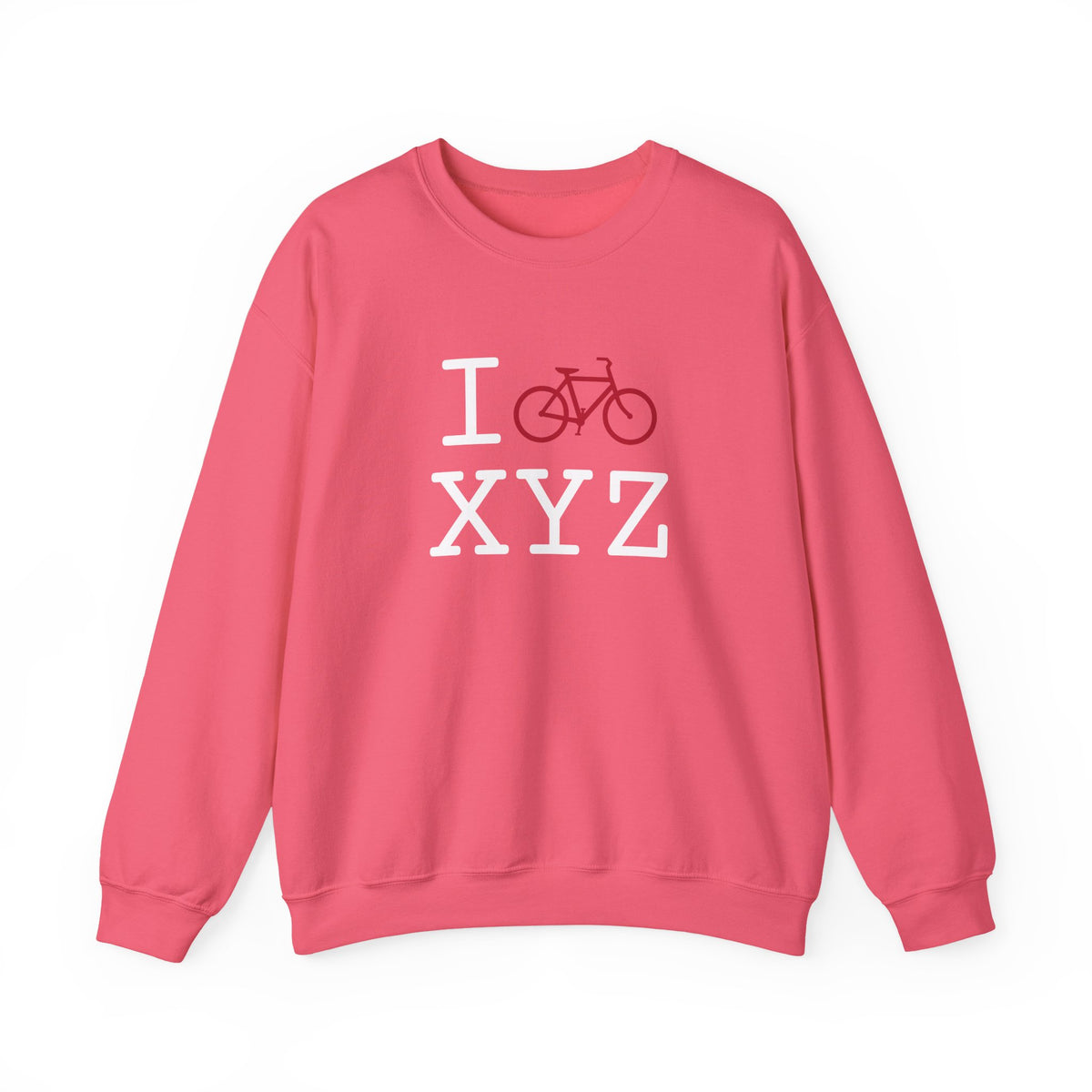 I Bike sweatshirt, red bike