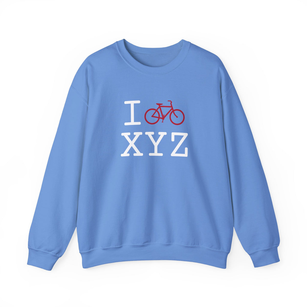 I Bike sweatshirt, red bike