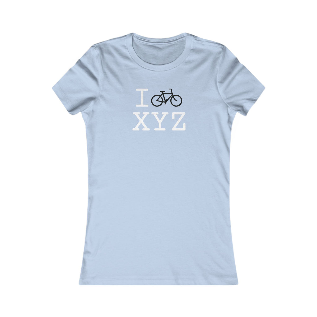 I Bike women's T, black bike