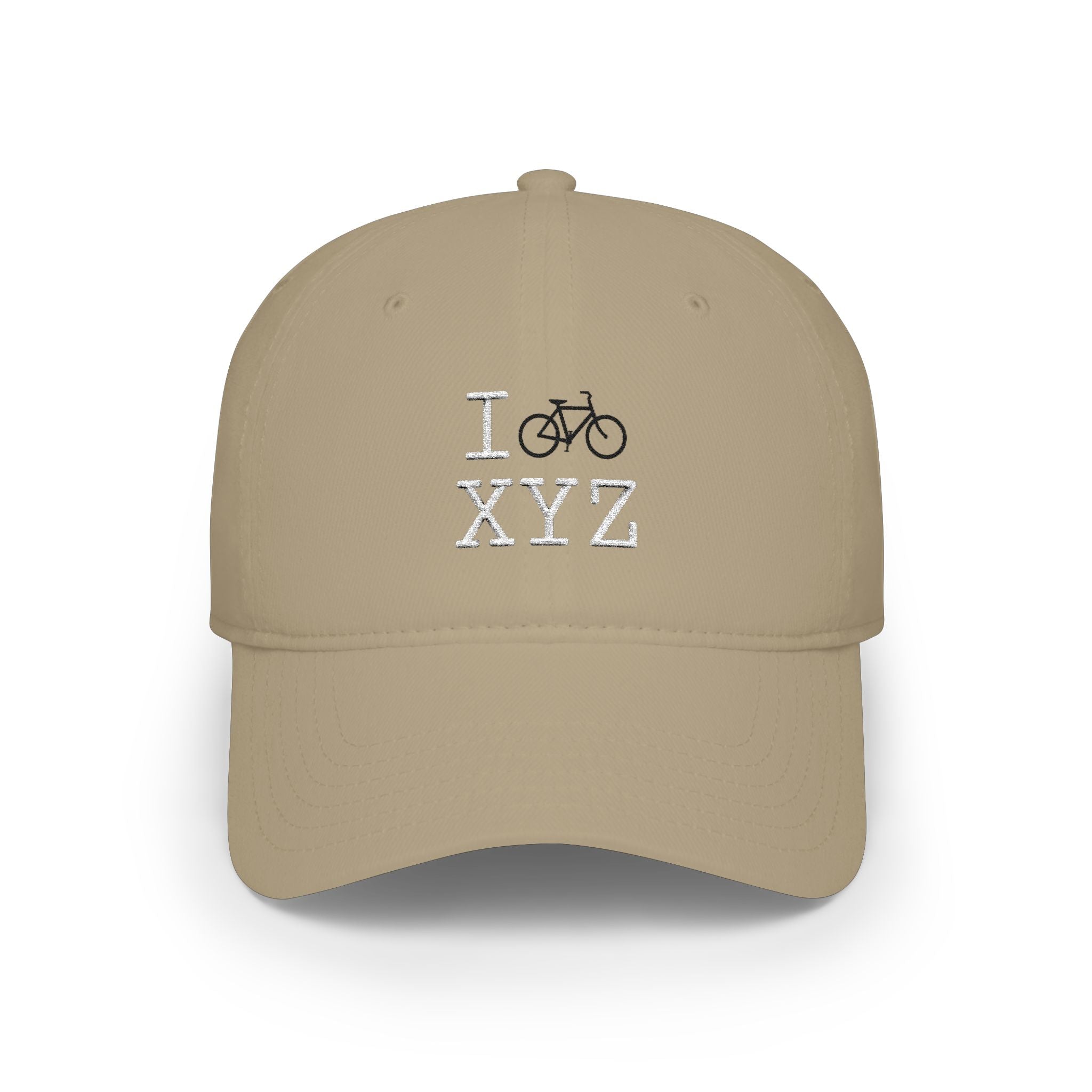 I Bike baseball cap, black bike