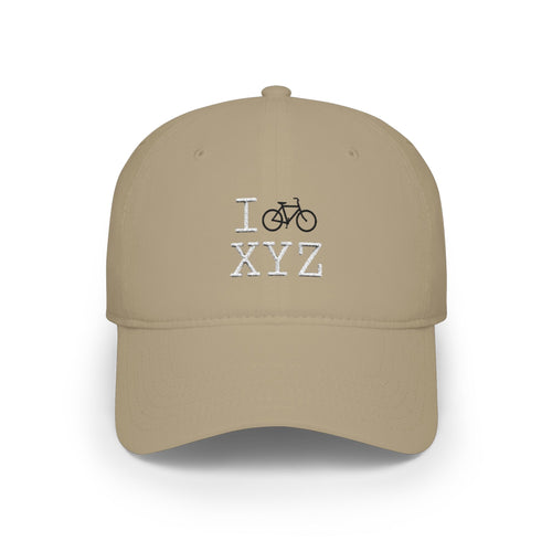 I Bike baseball cap, black bike