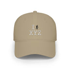 I Hike baseball cap, black hiker