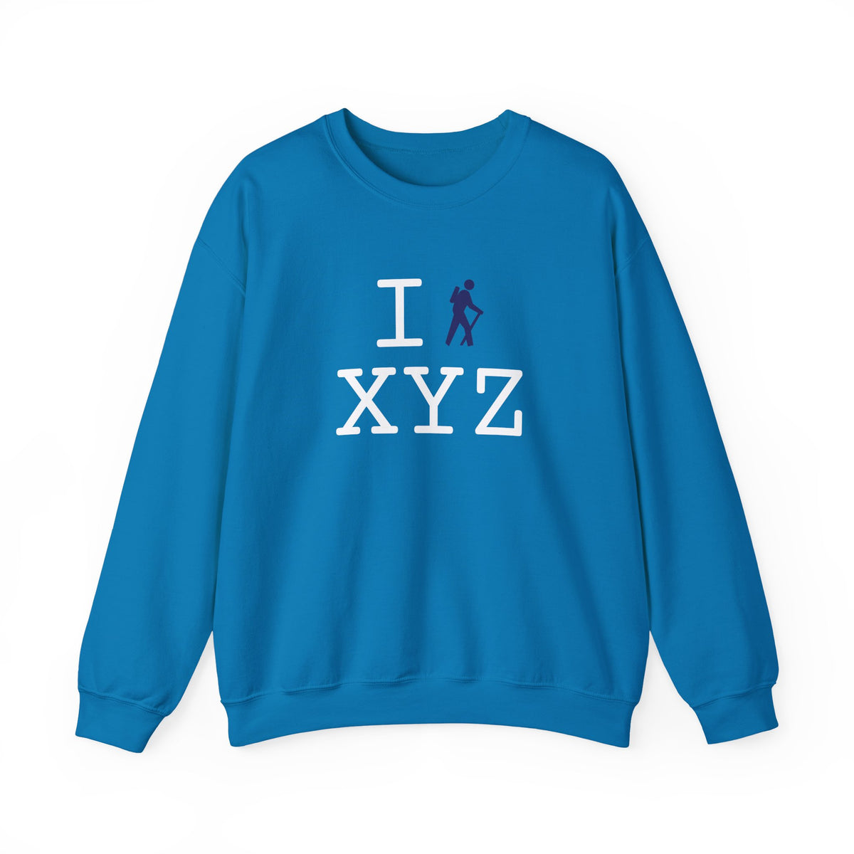 I Hike sweatshirt, navy hiker