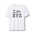 "I Bike ___" athletic T, brown bike