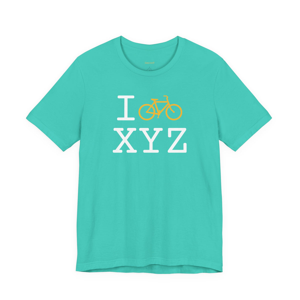 I Bike unisex T, yellow bike