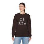 I Hike sweatshirt, white hiker