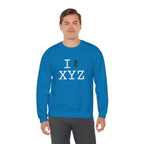 I Hike sweatshirt, dark green hiker