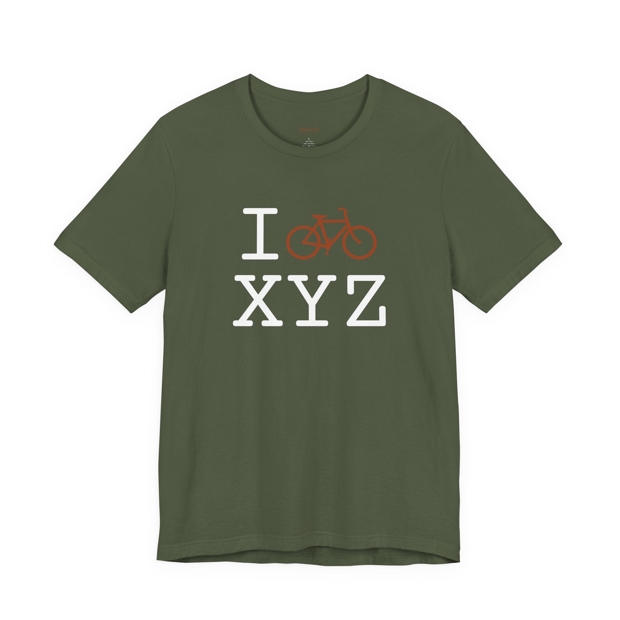 I Bike ___ unisex T, autumn bike