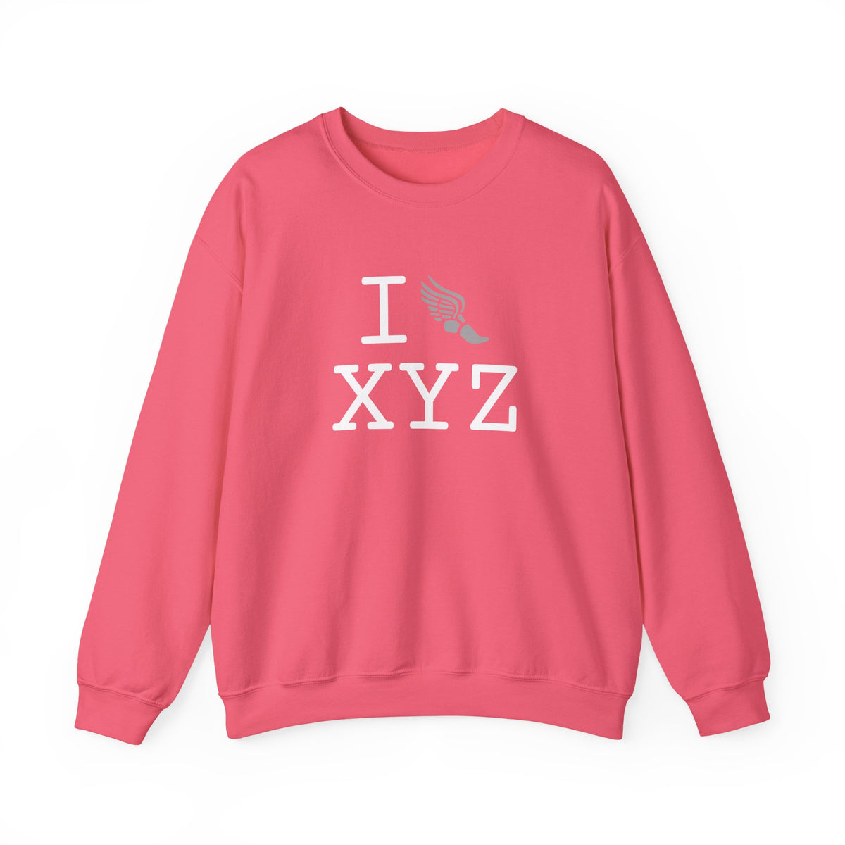 I Run sweatshirt, grey logo
