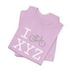 I Bike unisex T, grey bike