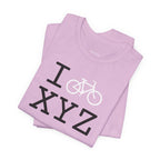 I Bike unisex T, white bike
