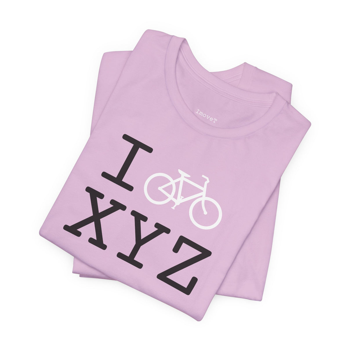 I Bike unisex T, white bike